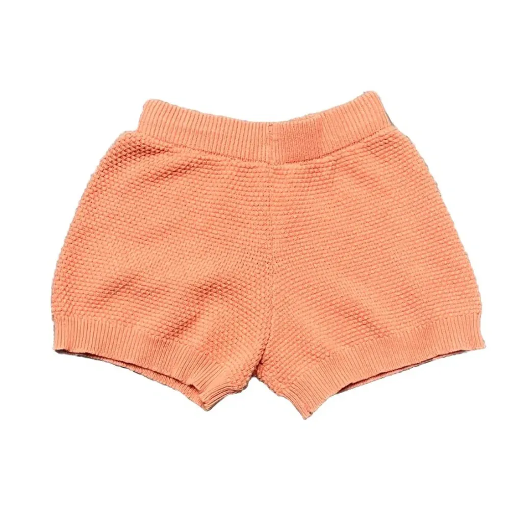Sincerely Jules Orange Crochet Chenille Knit Hot Pants Women M Lounge Hippie Size M - Image 2