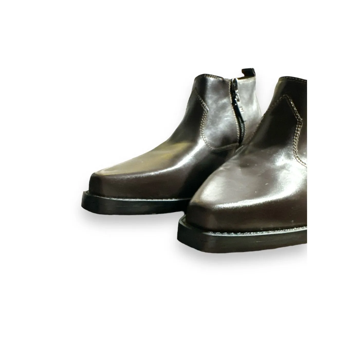 Vintage Tommy Hilfiger Womens Leather Star Engraved Snip Toe Cowboy Boot sz 8.5 - Image 4