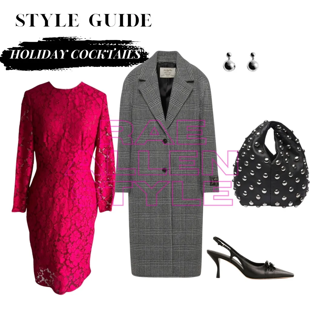 Carolina Herrera Red Lace High Neck Above Knee Sheath Dress - Image 3