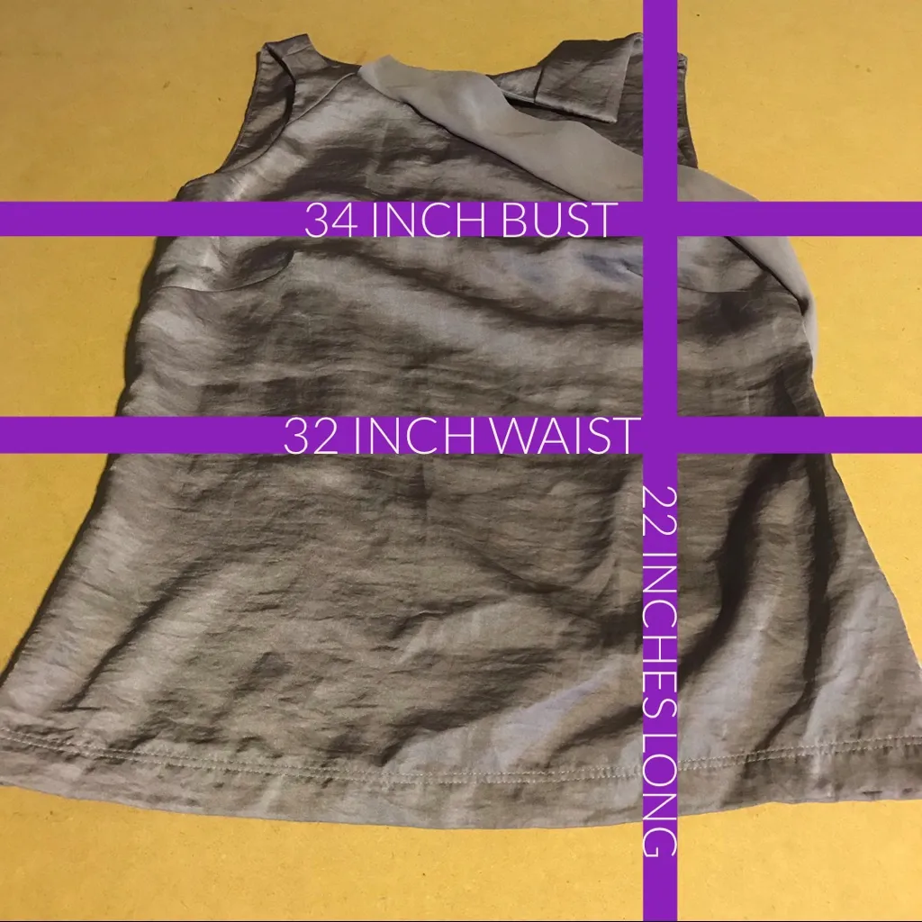 SIMPLY VERA WANG PURPLE SATIN RUFFLED BLOUSE (2) - Image 7