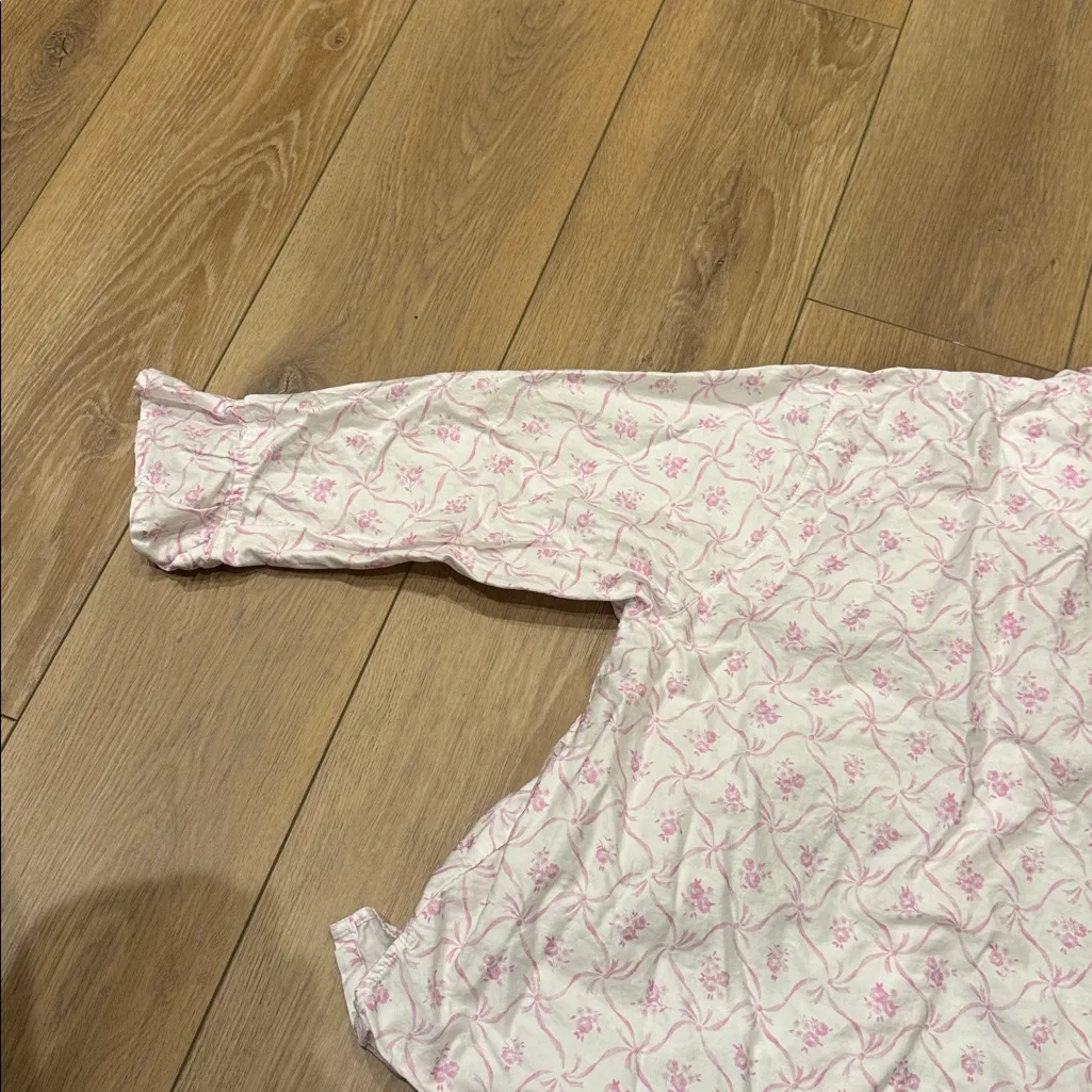 LoveShackFancy X Pottery Barn Floral Trelis Sateen Pajama Top Only - Image 6