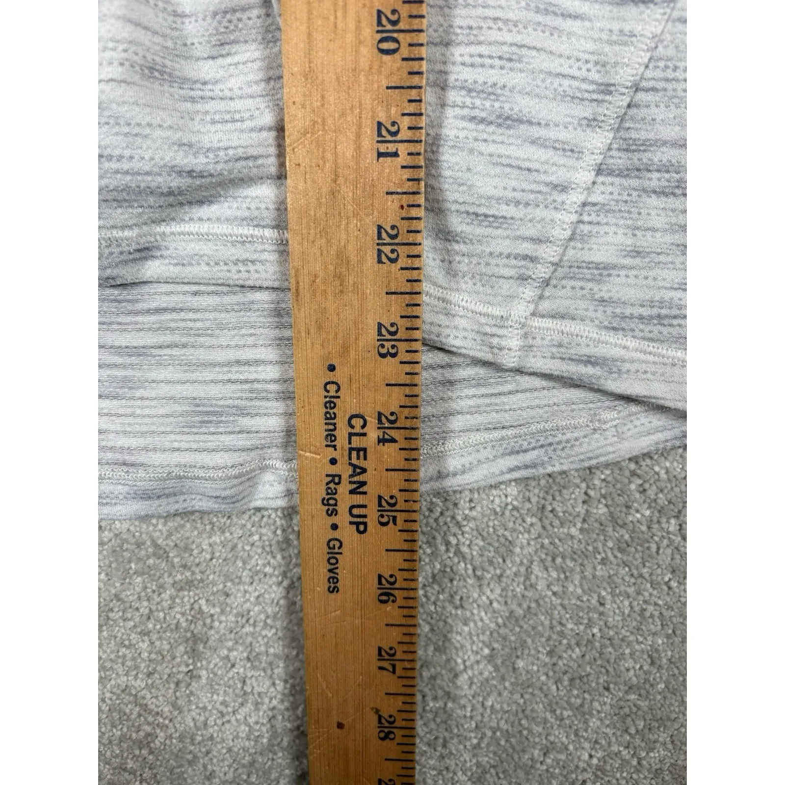 Lululemon Another Mile Short Sleeve T-Shirt Relaxed Fit Space Dye Gray Sz 4 Soft - Image 6