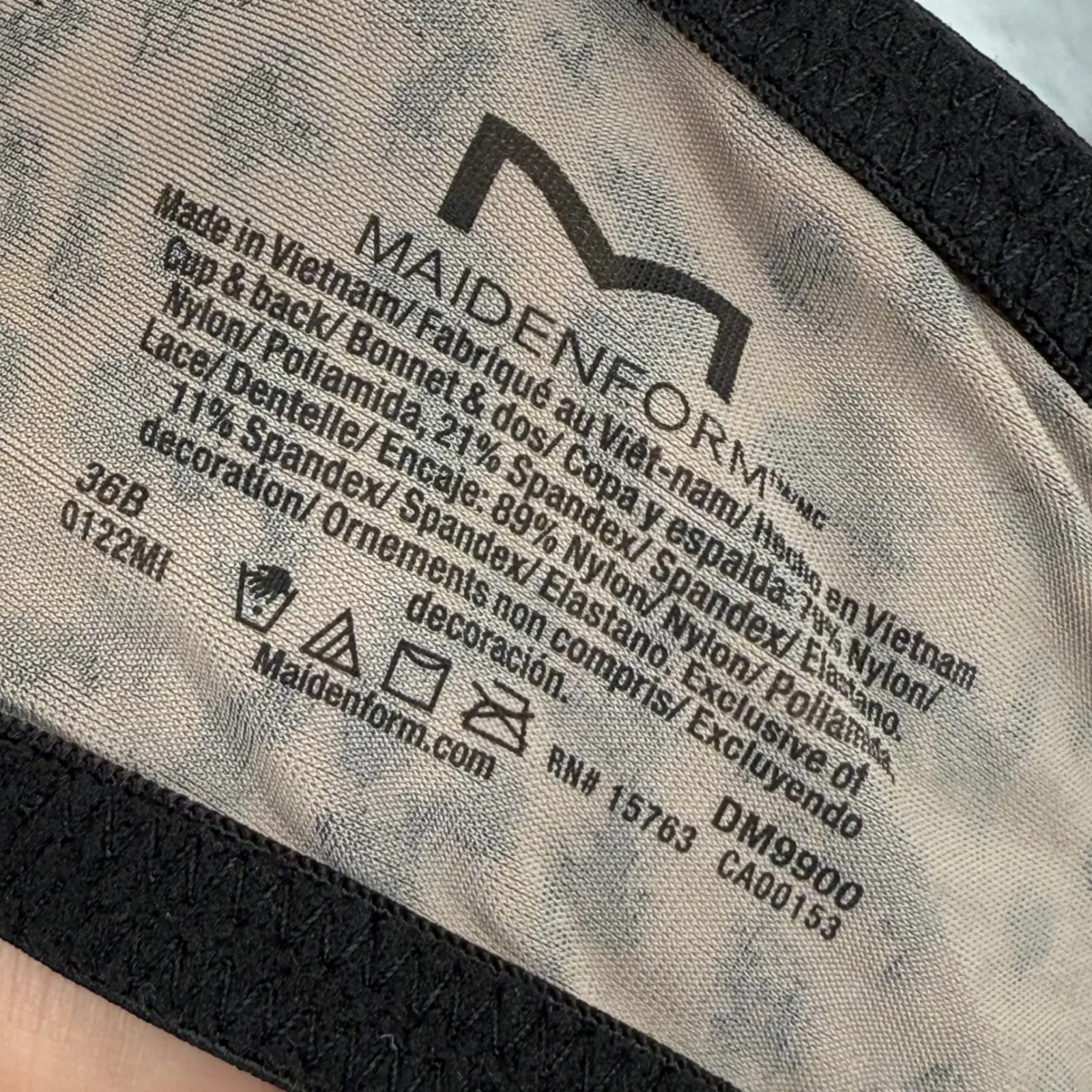 Maidenform Push Up Bra 36B Plunging Neckline Leopard Print Lace Underwire NWT - Image 6