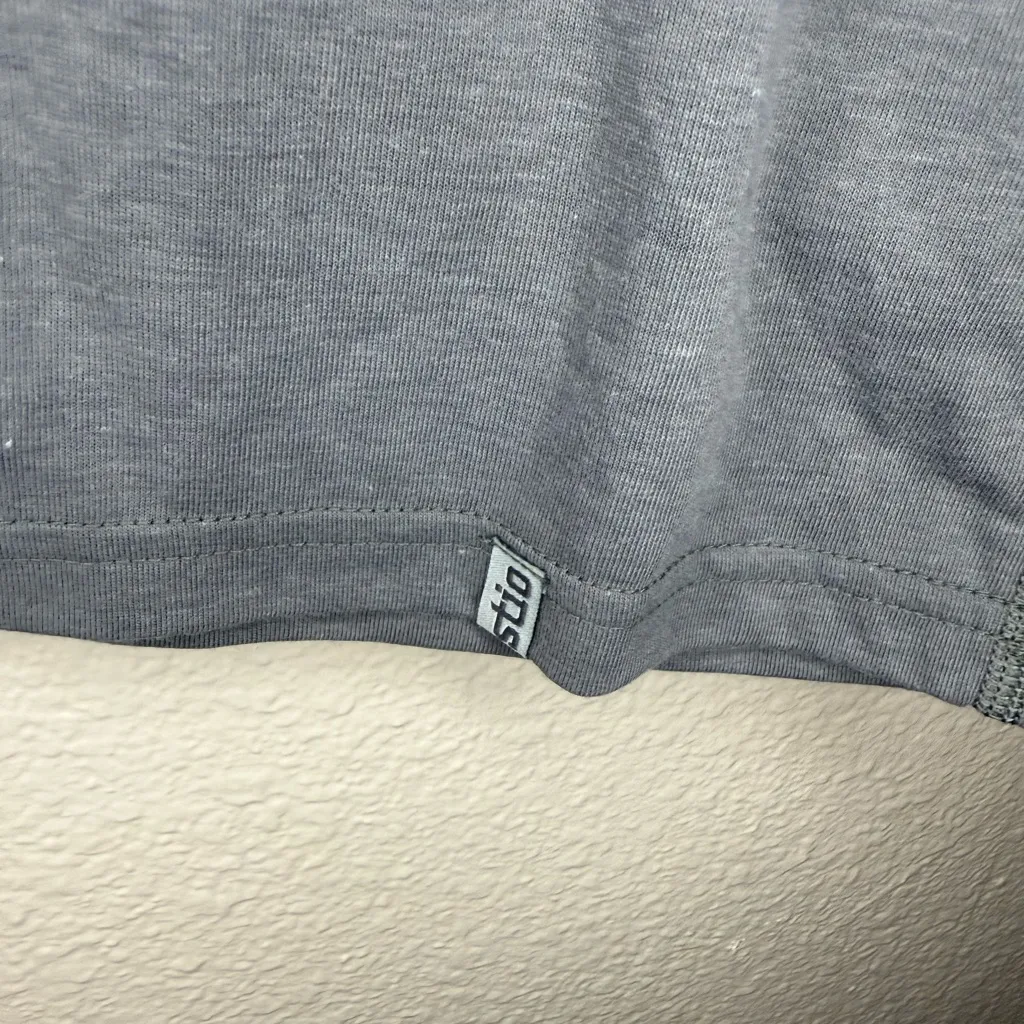 Stio Women's Charcoal Short Sleeve Tee Gray Size XS - Image 3