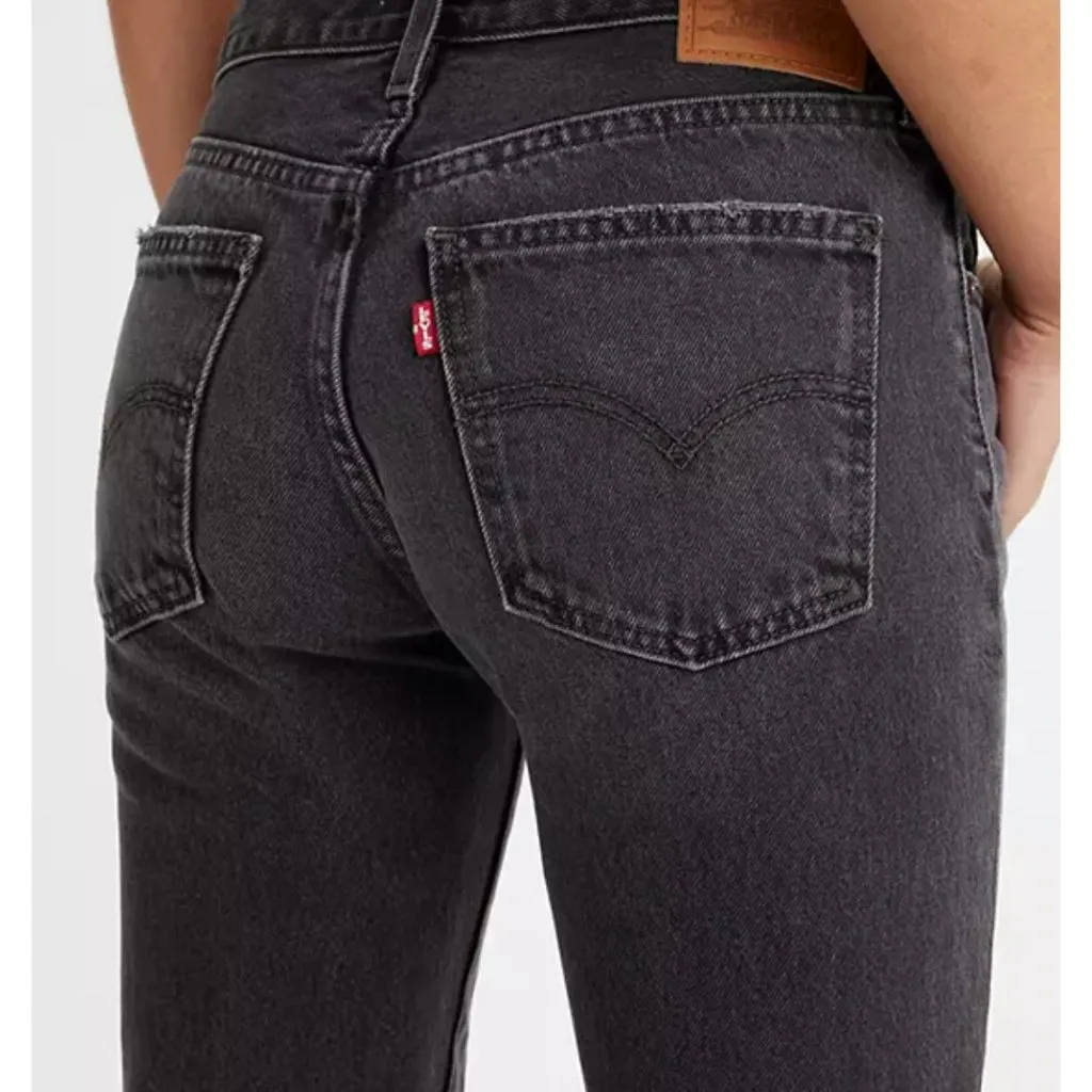 Levi's Premium Women's Middy Ankle Bootcut Jeans 24X27 Play My Game Black - Image 5