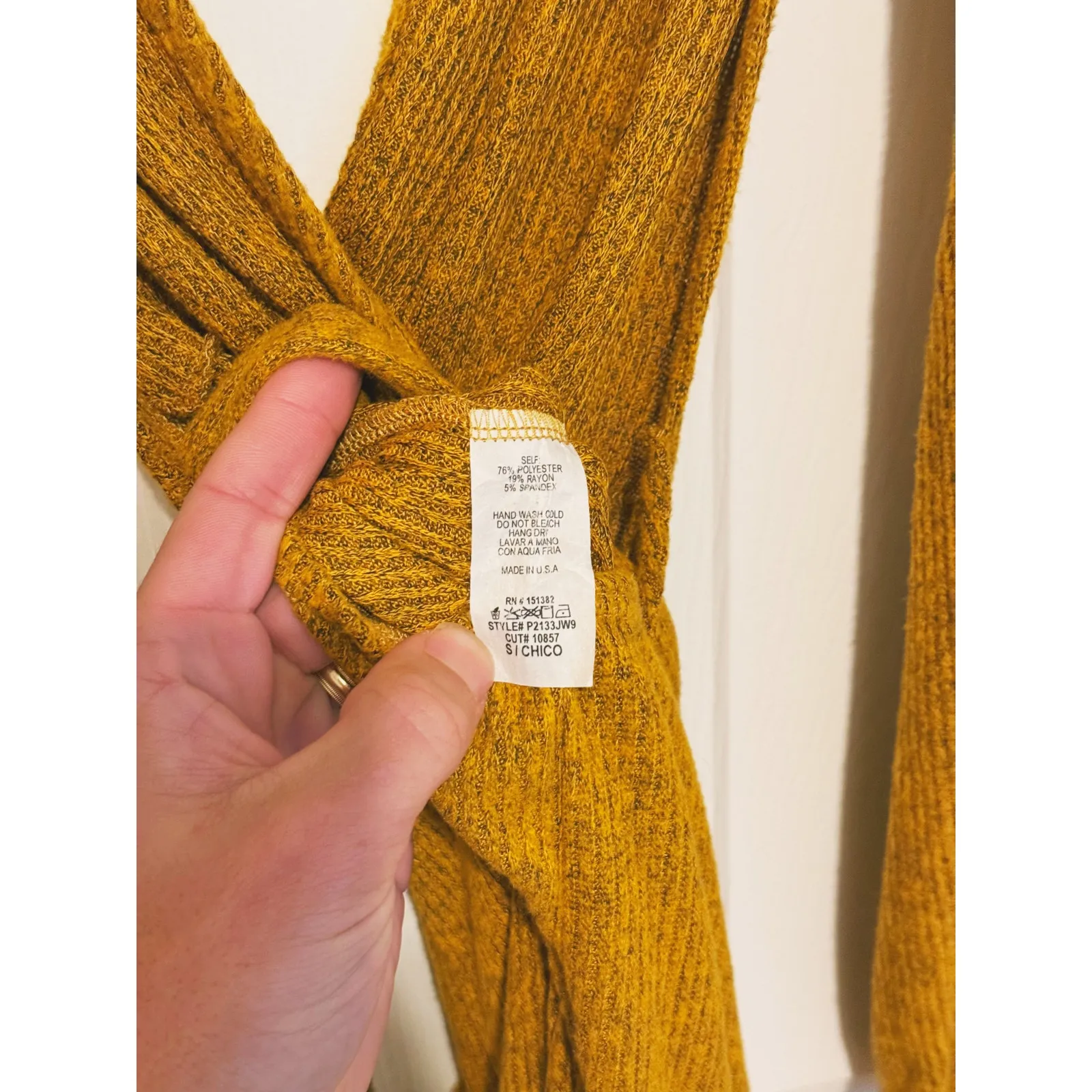 Y2K Madrag Streetwear Belted Jumpsuit Gold Small Hippie Festival Indie Sleaze - Image 8