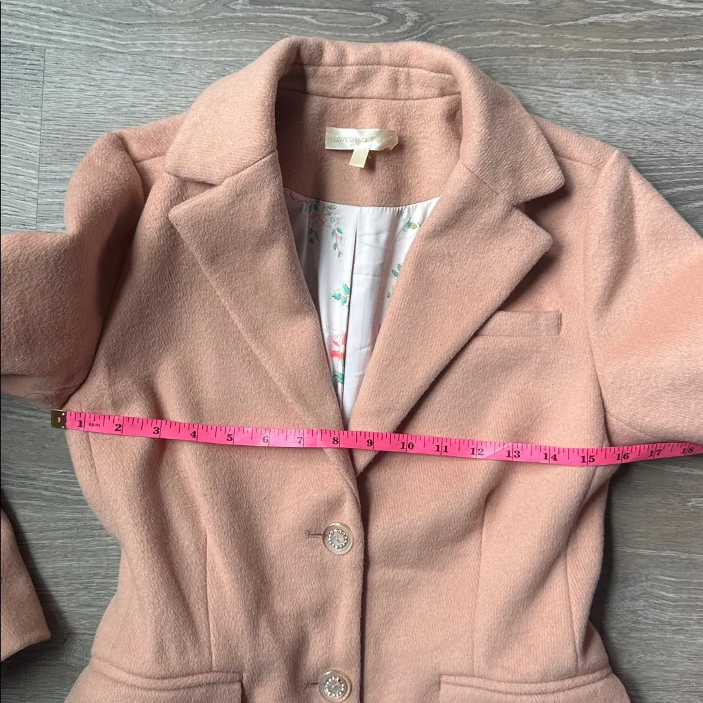 Loveshackfancy Lula Wool-Blend Blazer‎ in Pink 0 - Image 12