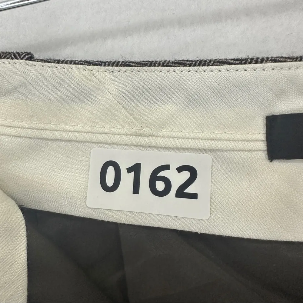 Ann Taylor Womens Dress Career Pants Gray Herringbone Wool Blend Size 4 - Image 11