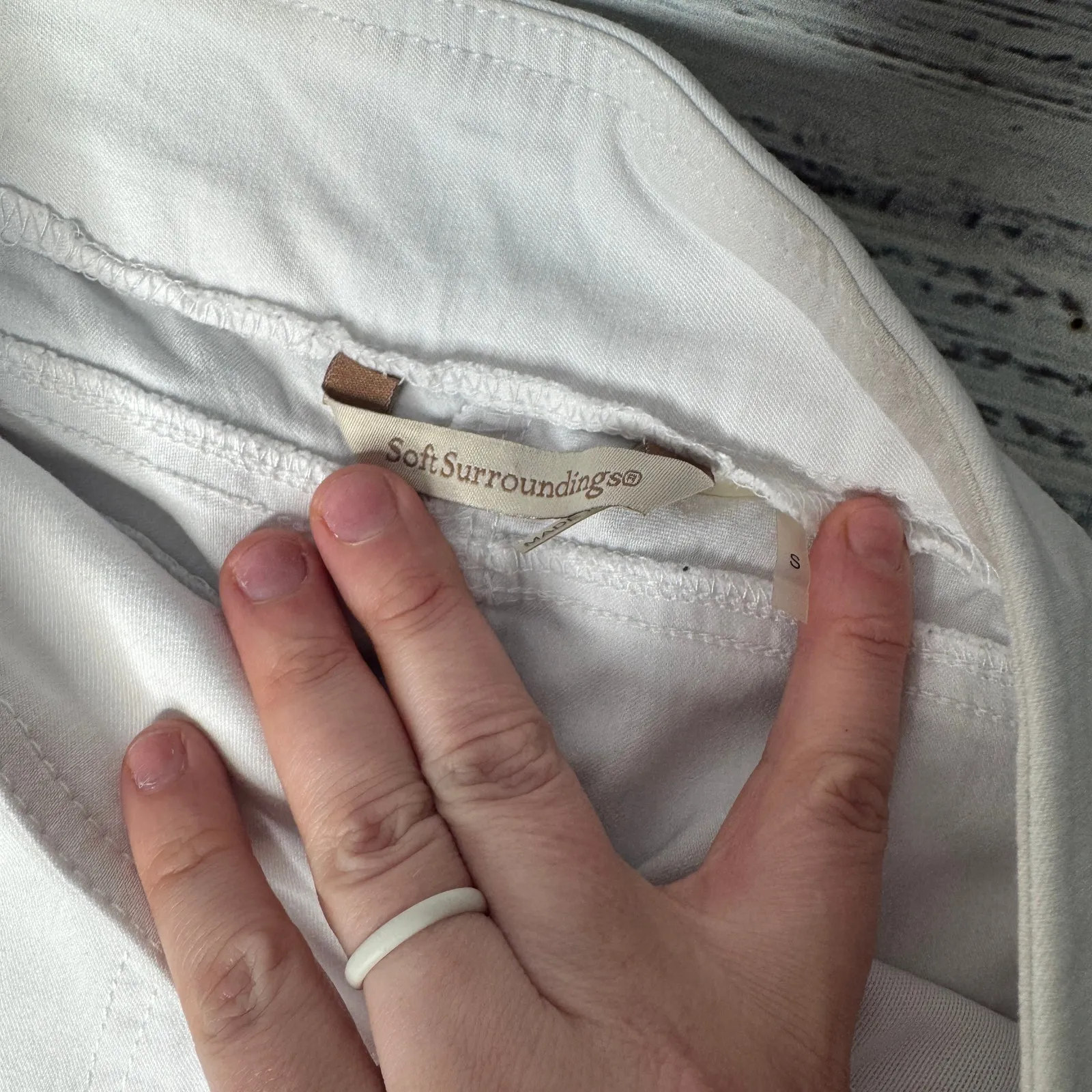 Soft Surroundings Women’s Small White Pull-On Jeggings Pants - Image 2