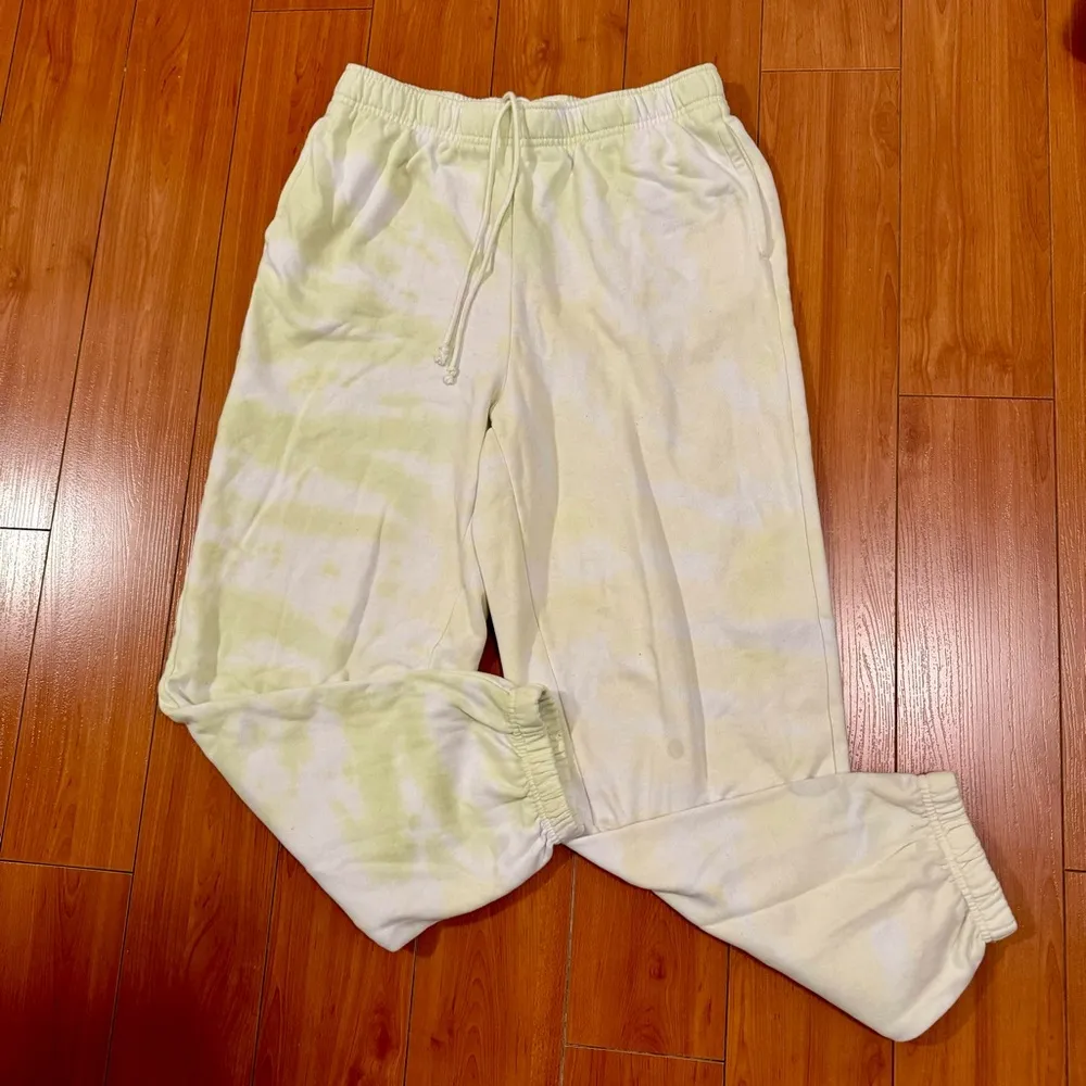 PacSun  LA Hearts Active Sweatpants White Green Tie Dye Medium - Image 4