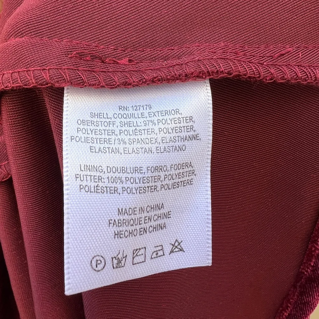 Jenny Yoo Red Velvet Sullivan Sleeveless Bridesmaid Maxi Dress Cowl Neck size‎ 2 - Image 11