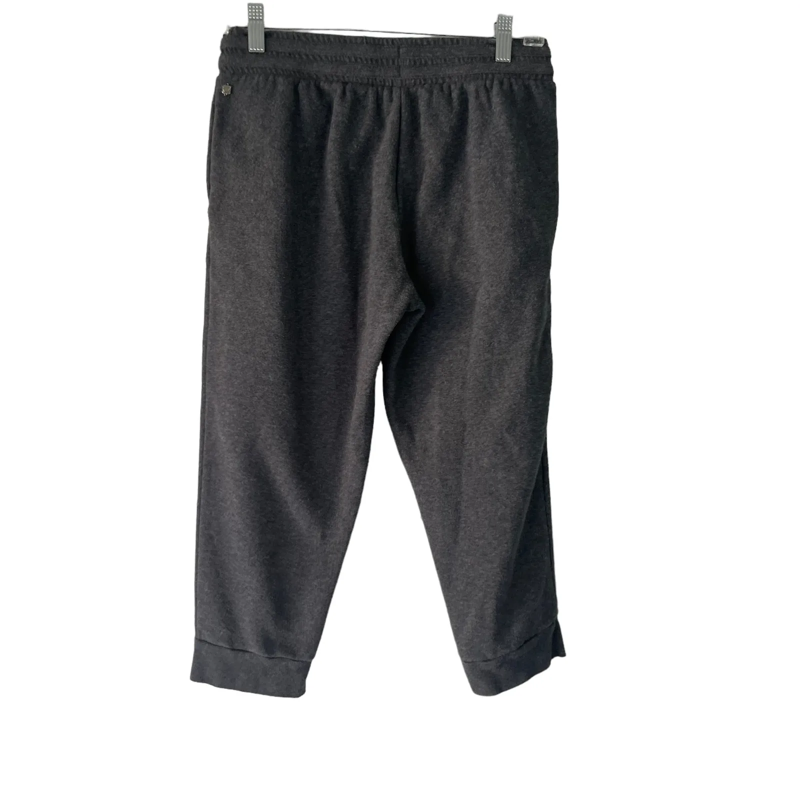 Fabletics  Women's Size Small Grey Cut Off Double Draw String Sweat Pants‎ - Image 5