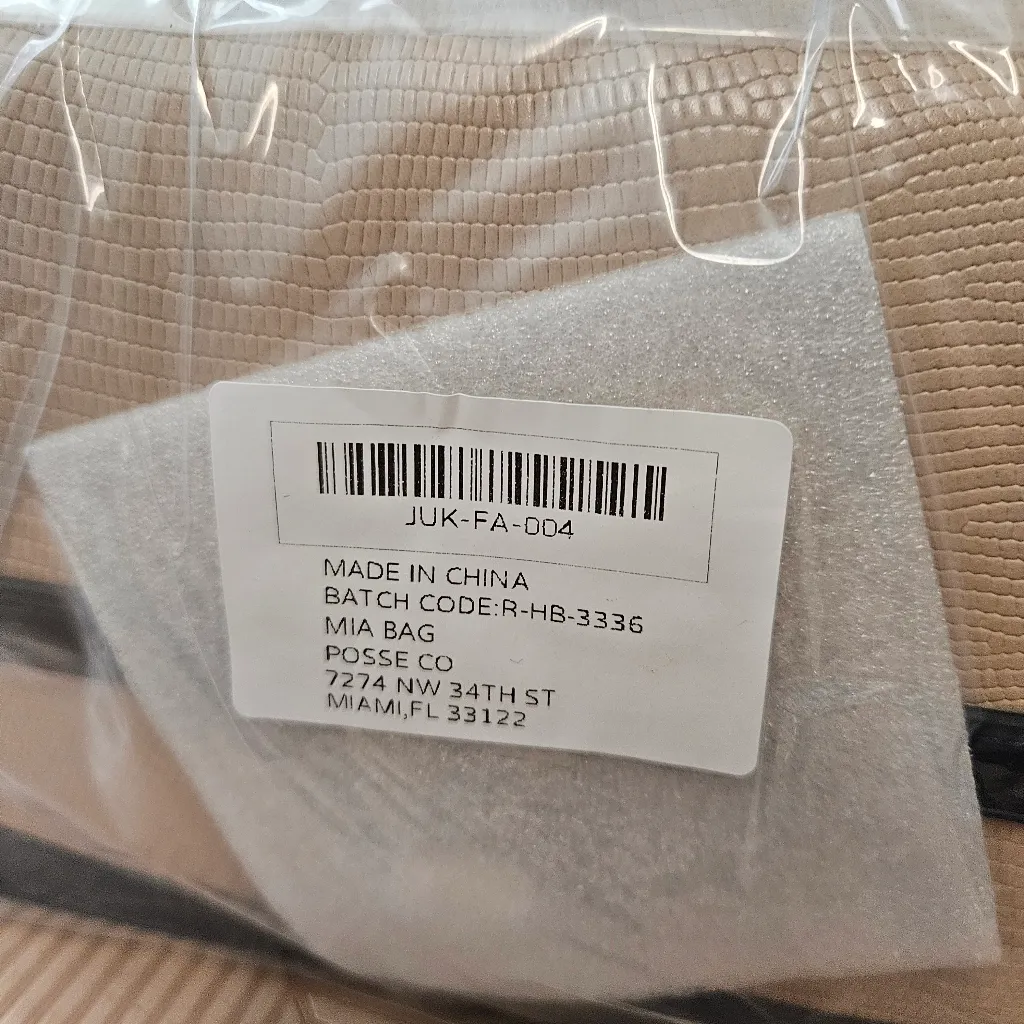 Jules Kae Mia Bag Crossbody Bag Blush Lizard Black Neutral Vegan Everyday Wear Pink - Image 7