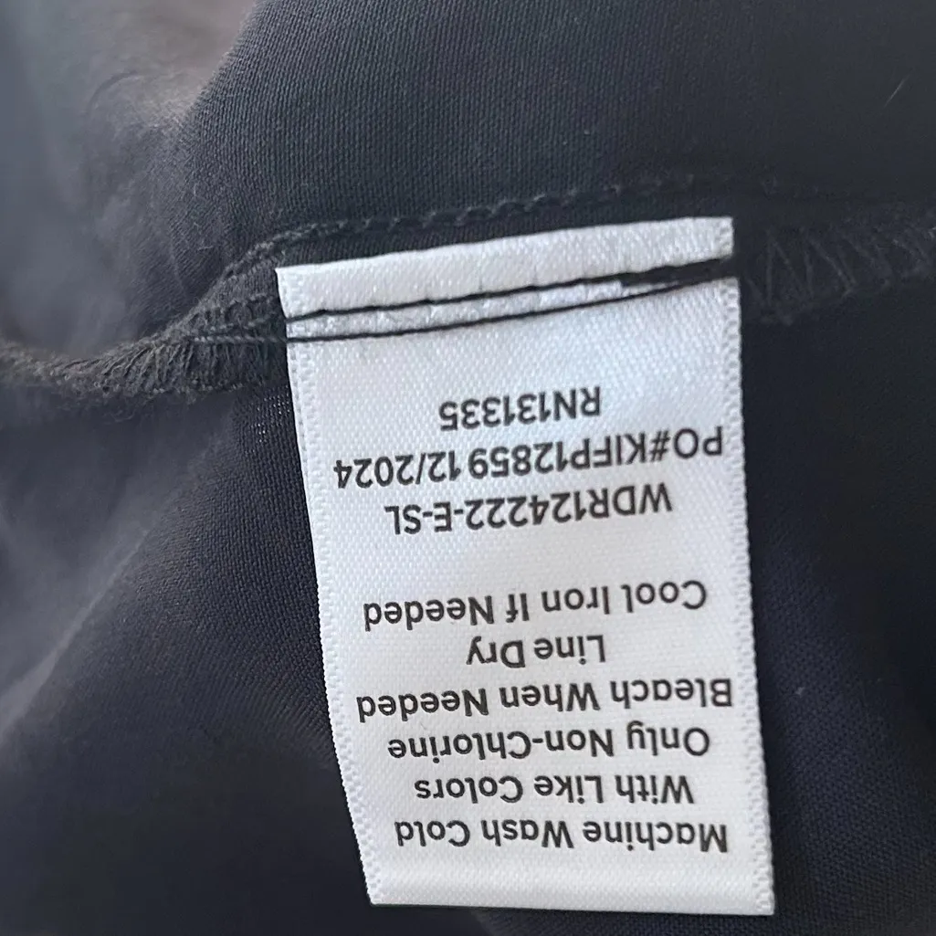 Evereve Georgia Floral Midi Dress Black Small - Image 8