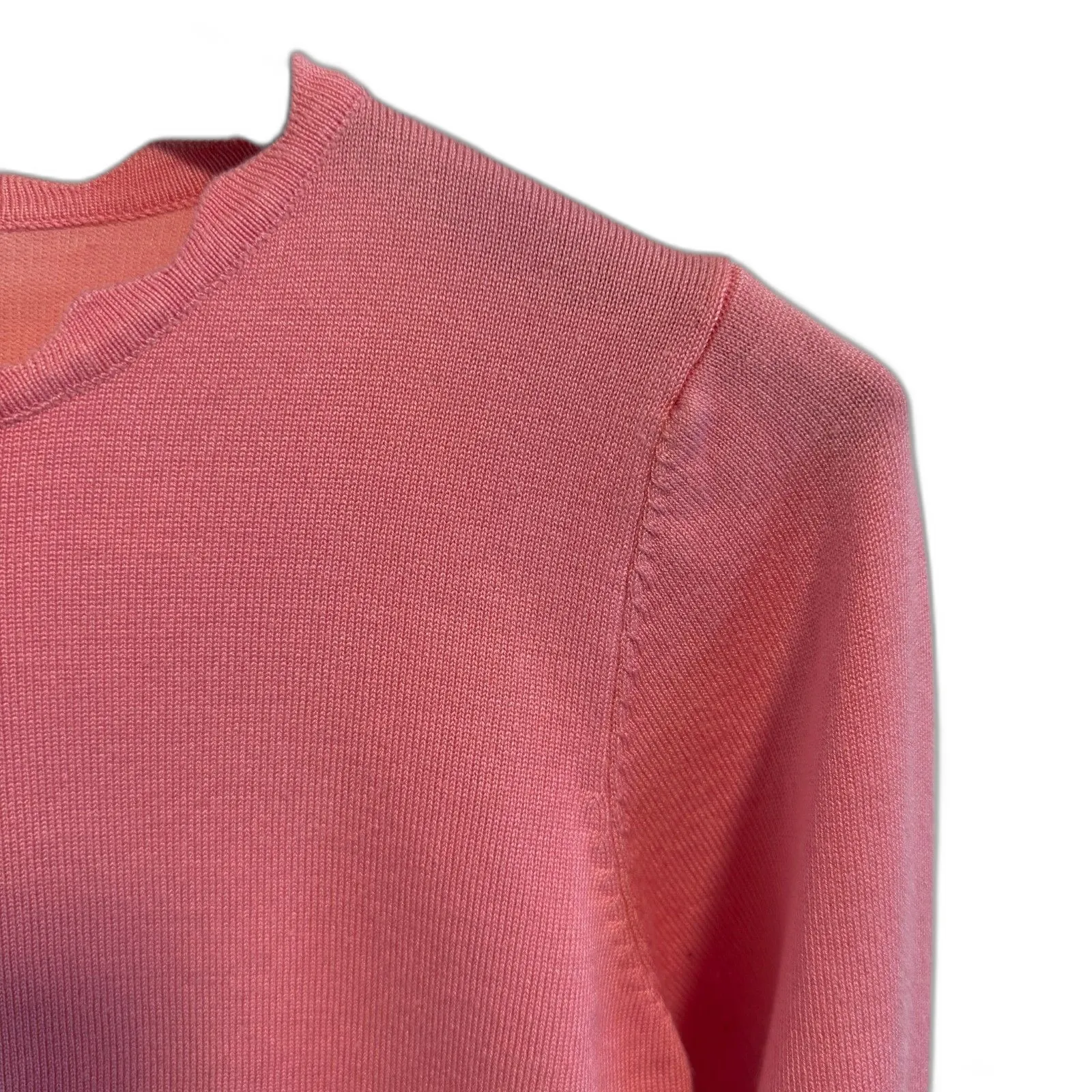 Grace Karin | Soft Long Sleeve Crew Neck Pullover Sweater Pink Size Small - Image 3