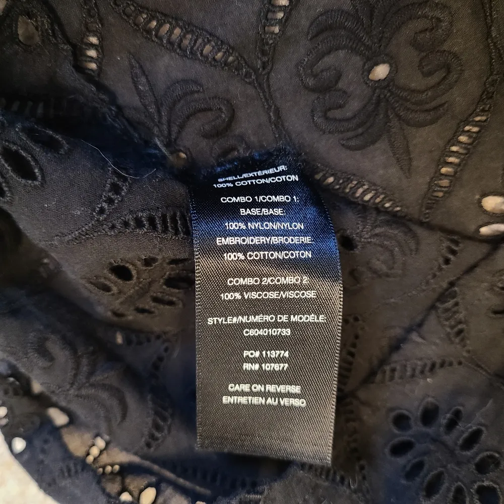 Alice + Olivia  Top Size Extra Small Carroll 3/4 Sleeve Eyelet Tunic Black - Image 15