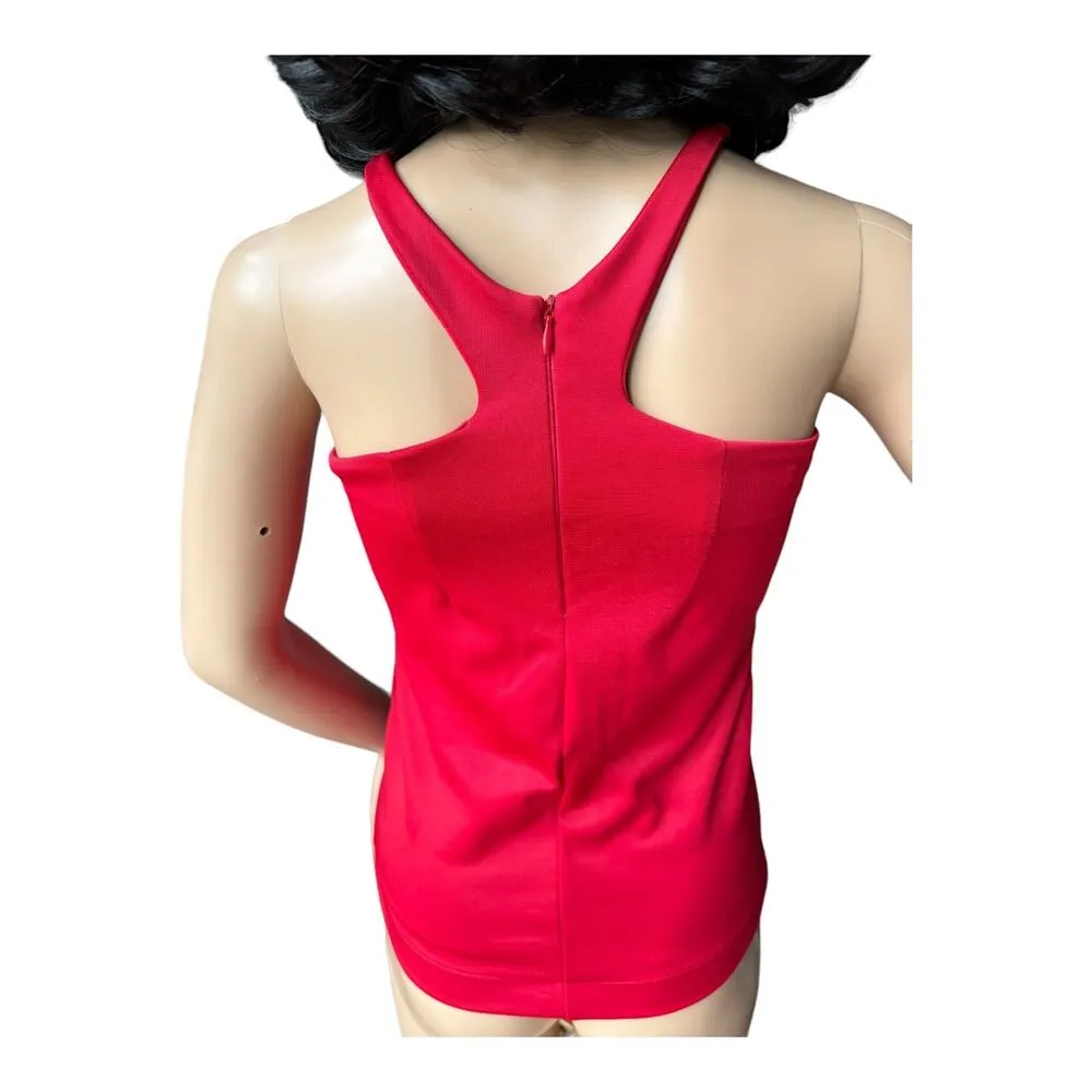 Red sexy tight halter top back zipper closing by Splash size small petite - Image 7