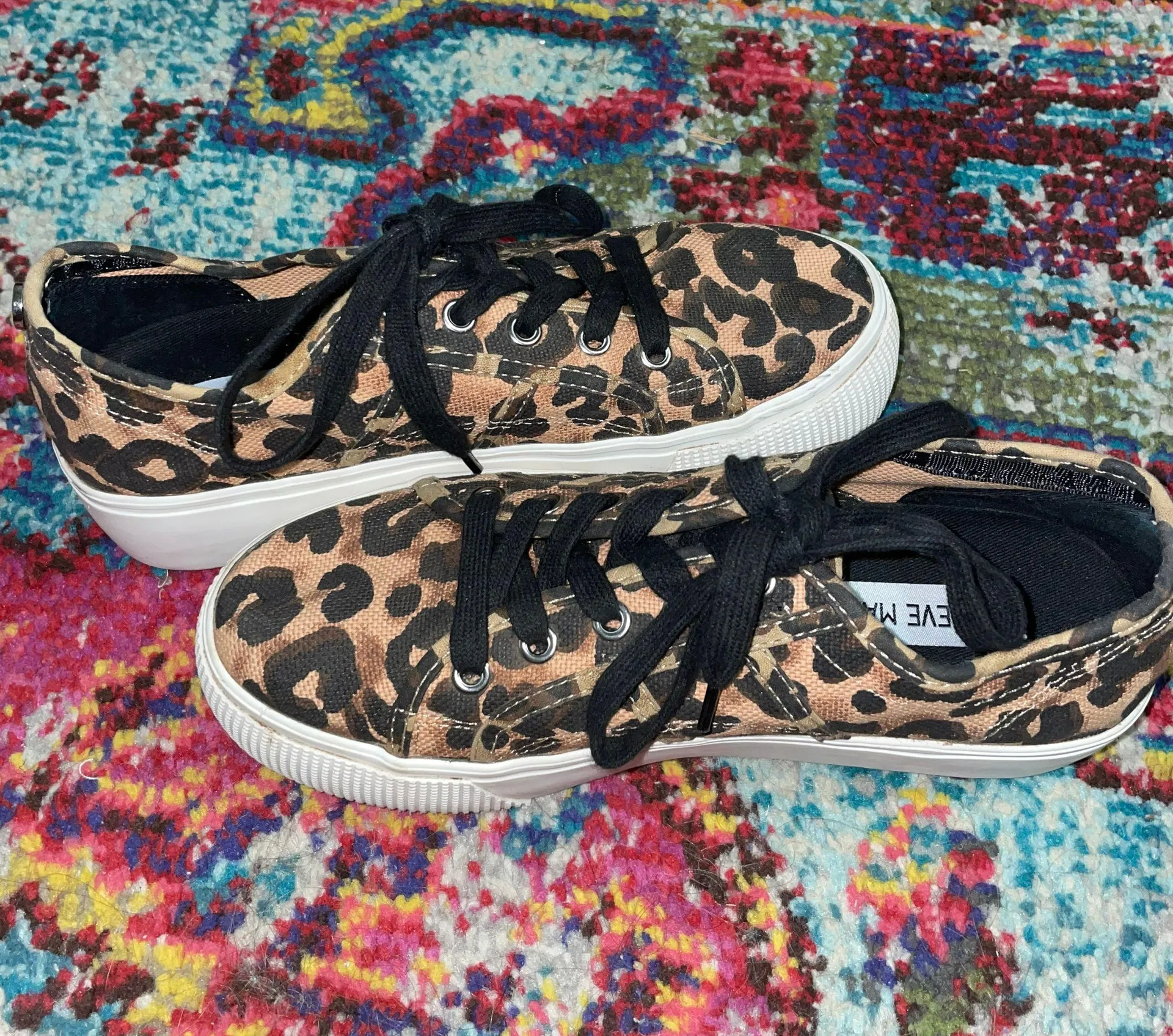 Steve Madden Leopard Platform Sneakers - Image 3