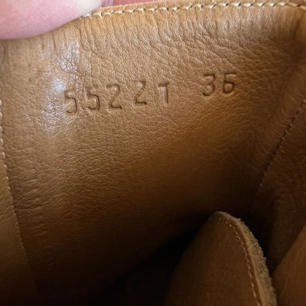 Coclico Vanji Clog Cream Suede Lace Up Heeled Booties Wood‎ Heel Size 6 - Image 9