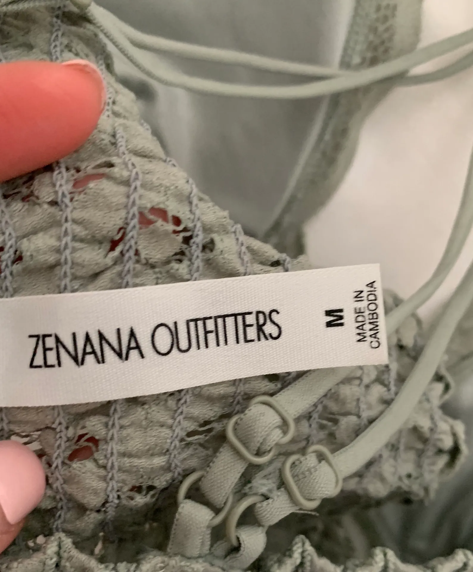 Sage Green Bralette Size M - Image 3