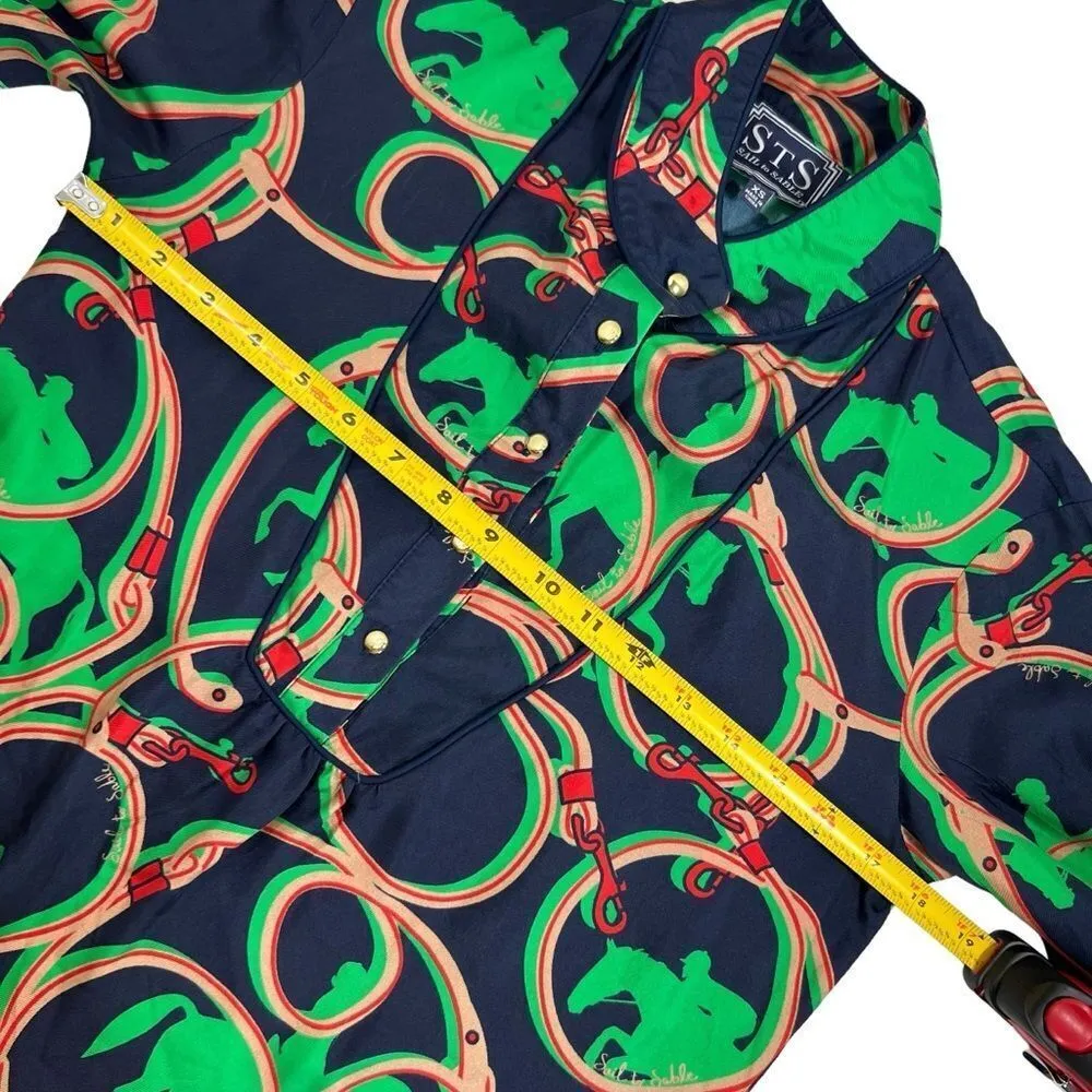 Sail to Sable silk equestrian blouse - Image 9