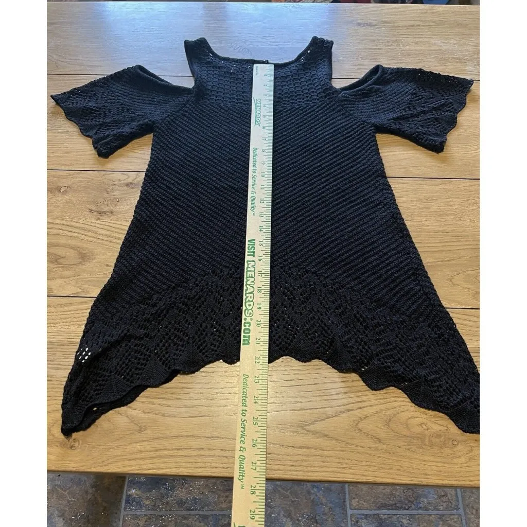 LC Lauren Conrad Knit‎ Cold Shoulder Sweater Size Small Preppy Cottagecore City - Image 5