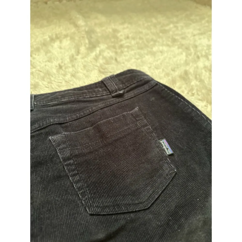 Patagonia Sz 6 Black Corduroy Organic Cotton Mini Skirt Fall Winter Pockets - Image 8