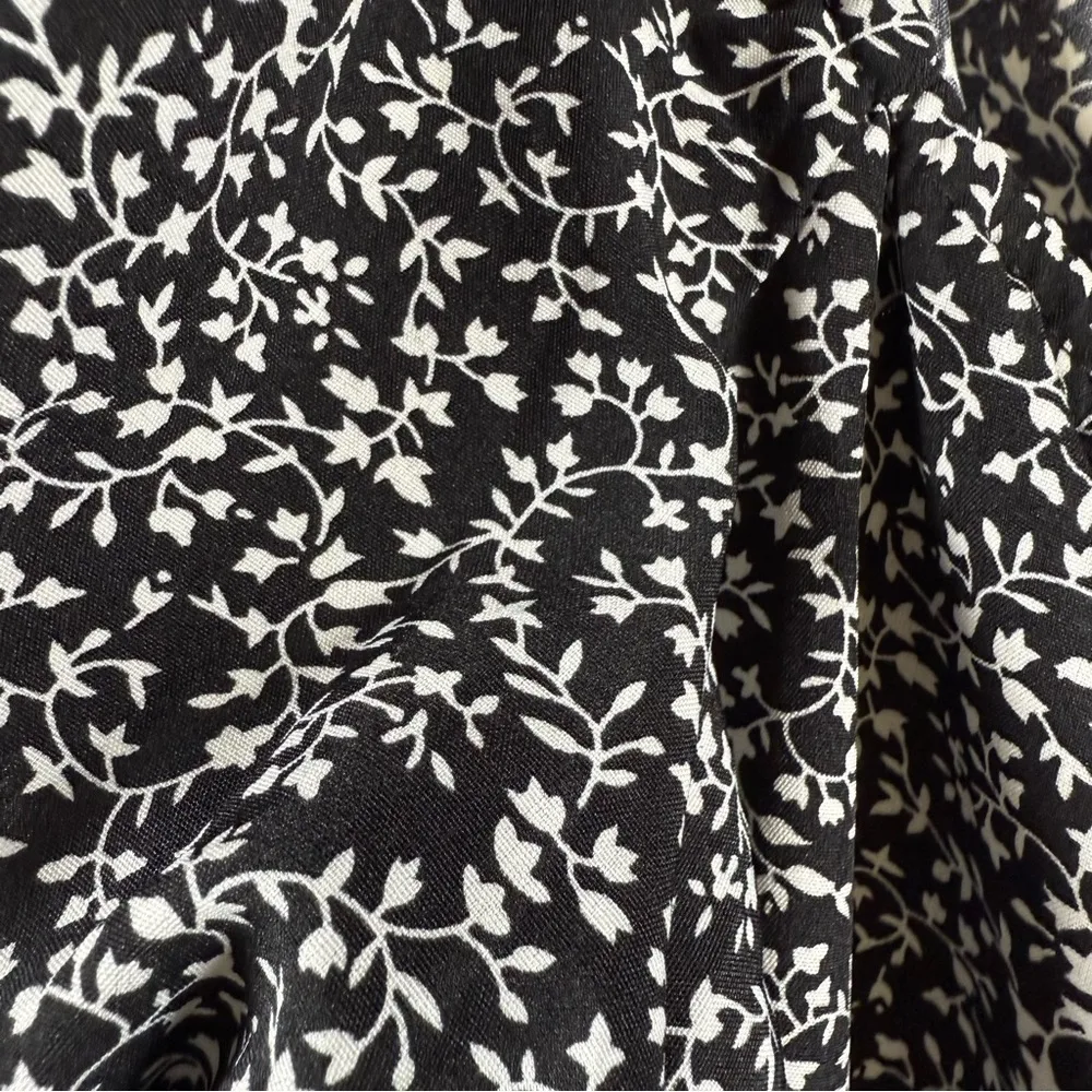 Floral Babydoll Dress Plus Size 2XL Puff Sleeve Sweetheart Neckline Milkmaid - Image 9