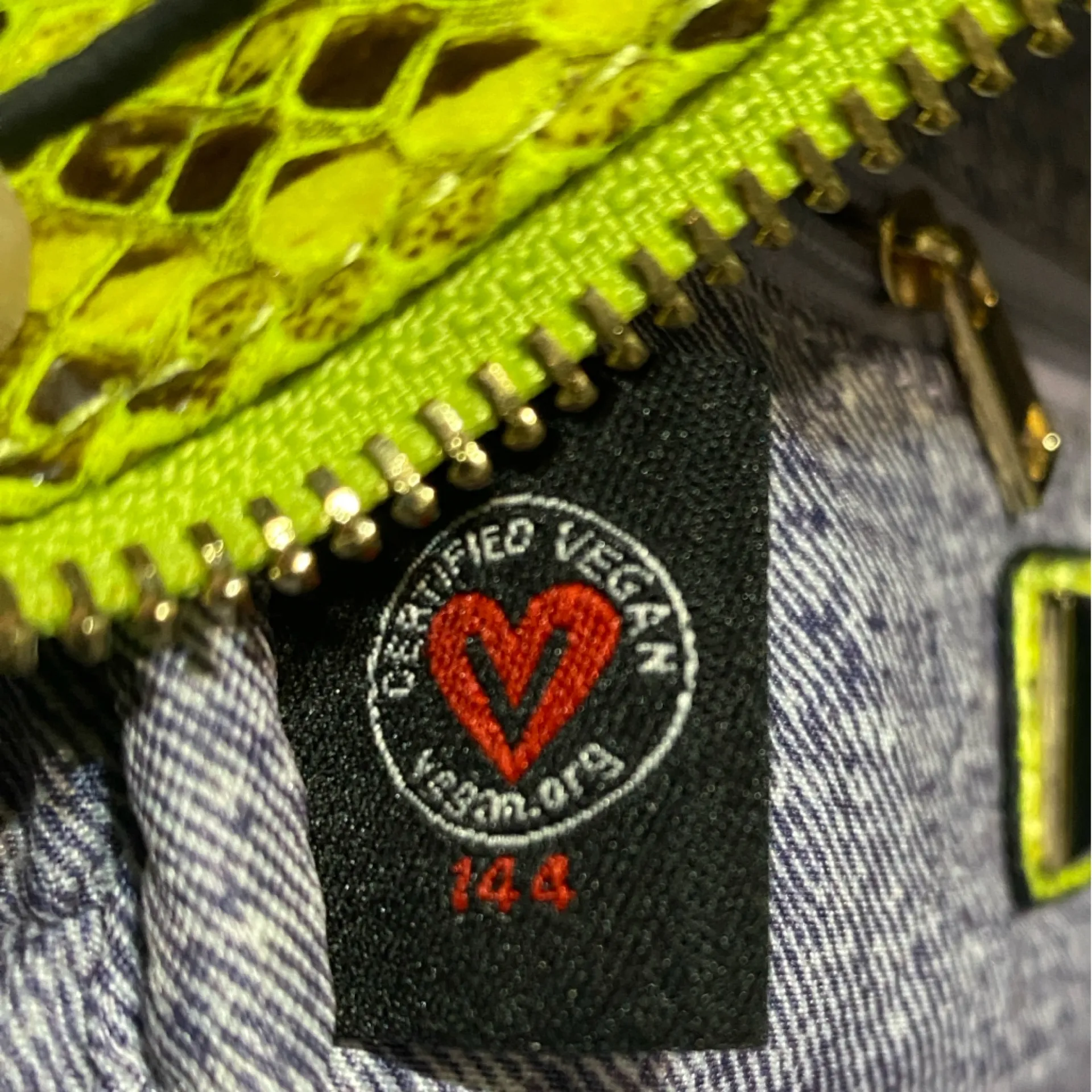 Urban Expressions Lime Snake Print Backpack NEW - Image 14