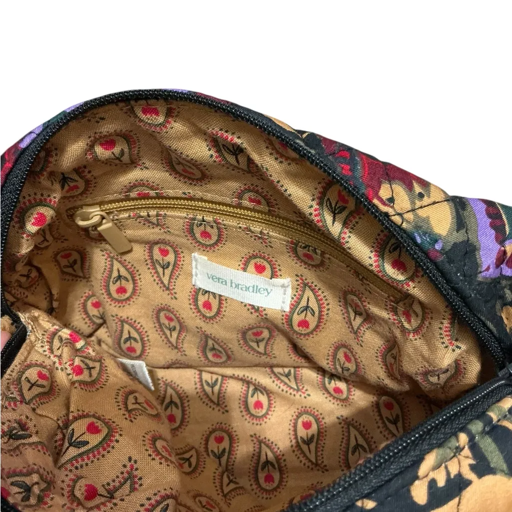 VERA BRADLEY Crossbody Camera Bag with Adjustable Strap Midnight Floral EUC - Image 6