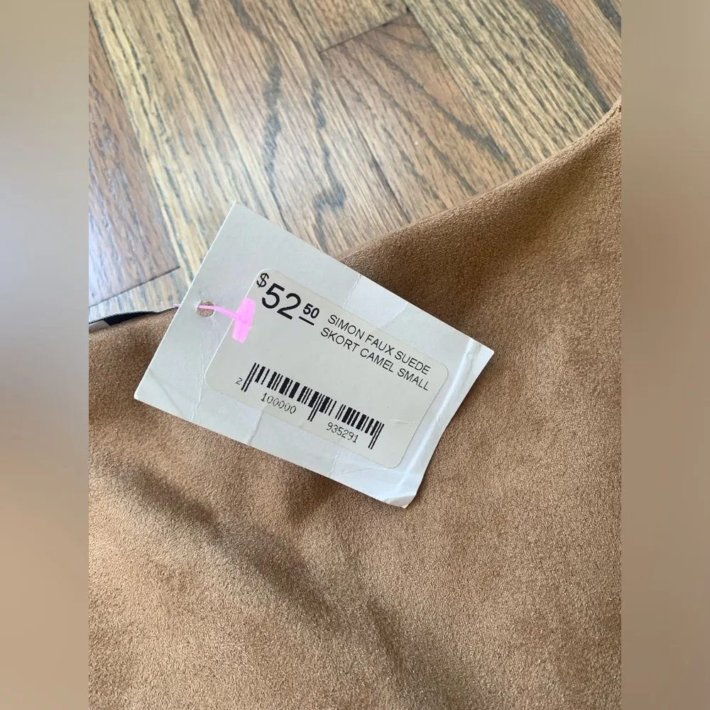 NWT dress forum Los Angeles Simon faux suede skort camel small - Image 3