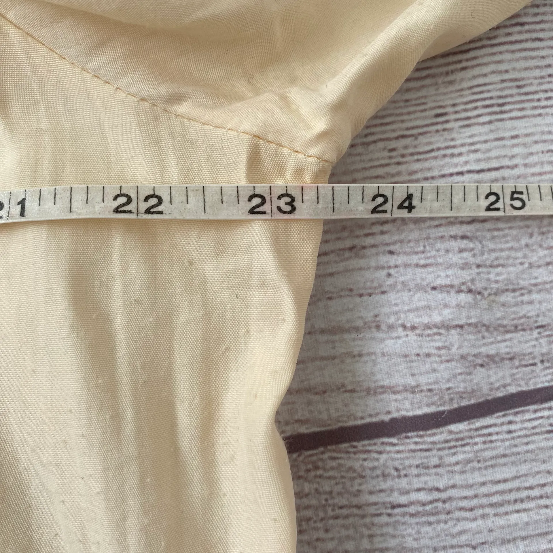 Venezia vintage women 14/16 button down yellow blouse with lace collar - Image 12