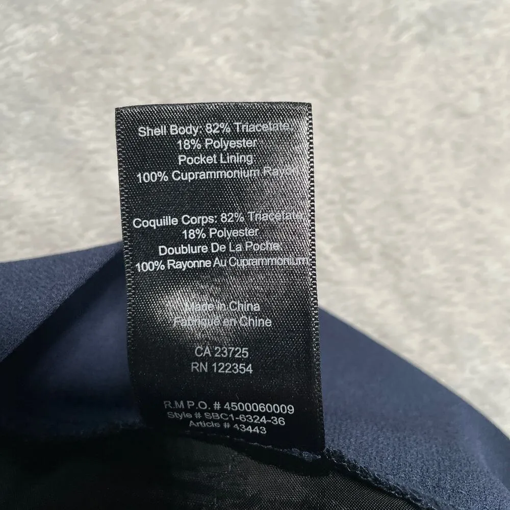 Babaton Pants 4 Blue Cohen Japanese Trouser Career Work Office Elastic Waist - Image 4