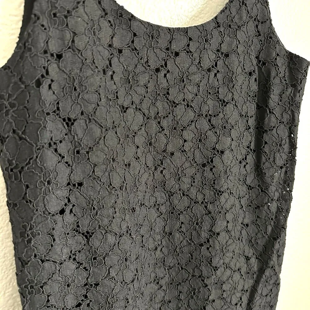 Revolve Blaque Label Dress Womens Size Small Sleeveless Floral Stitched Black - Image 3