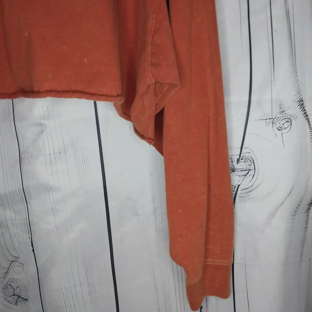 Forever 21 Williamsburg Burnt Orange Cropped Retro Sweatshirt - Image 8