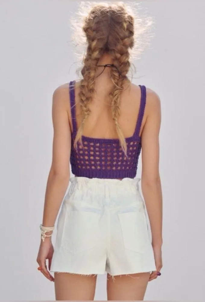 NWT zara crotchet knit crop tank top - Image 5