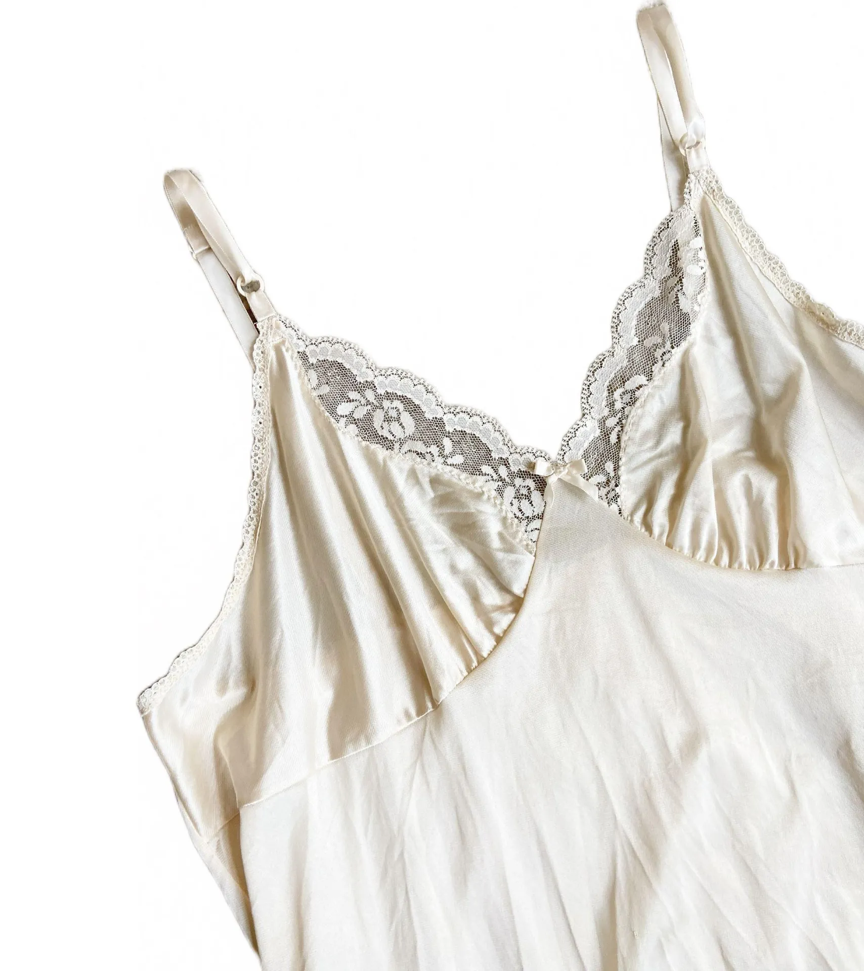 Vintage 80s White Lace Slip Dress 🔥 - Image 2