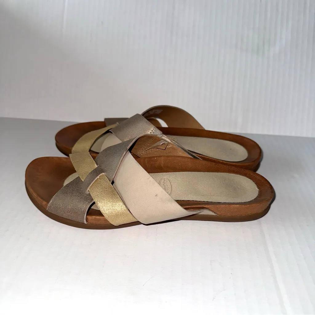 Dansko Joanna Sand Brown‎ Leather Sandals - Image 2