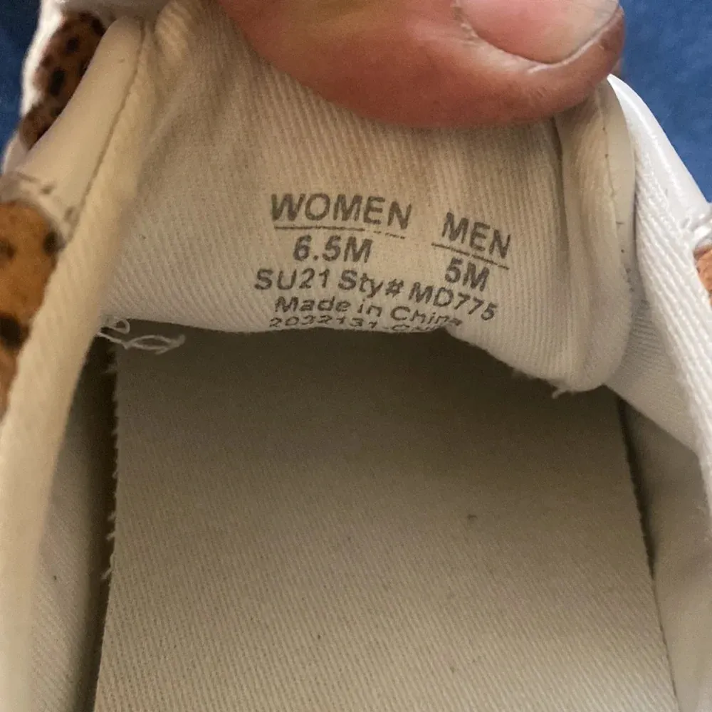 Madewell leather animal fur sneakers - Image 6