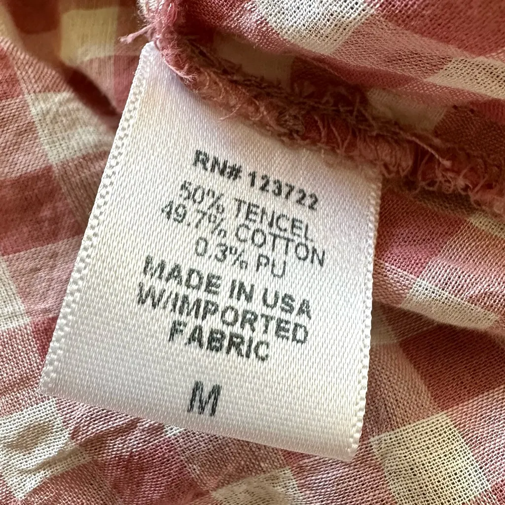 XiRENA Rose Gingham Tank Top Medium Pink - Image 5