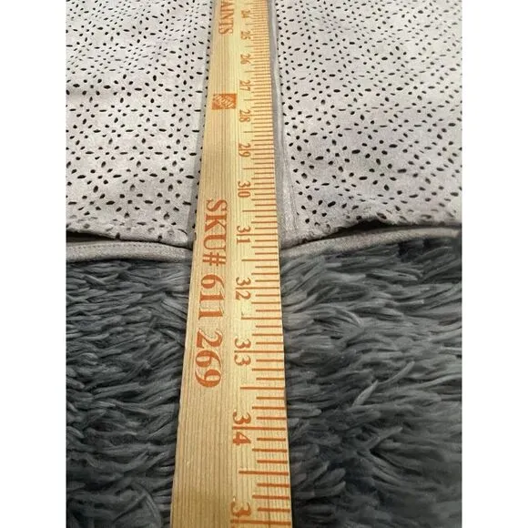 Isaac Mizrahi Faux Suede Shacket with‎ Perforated Detail - STONE, 1X - Image 4