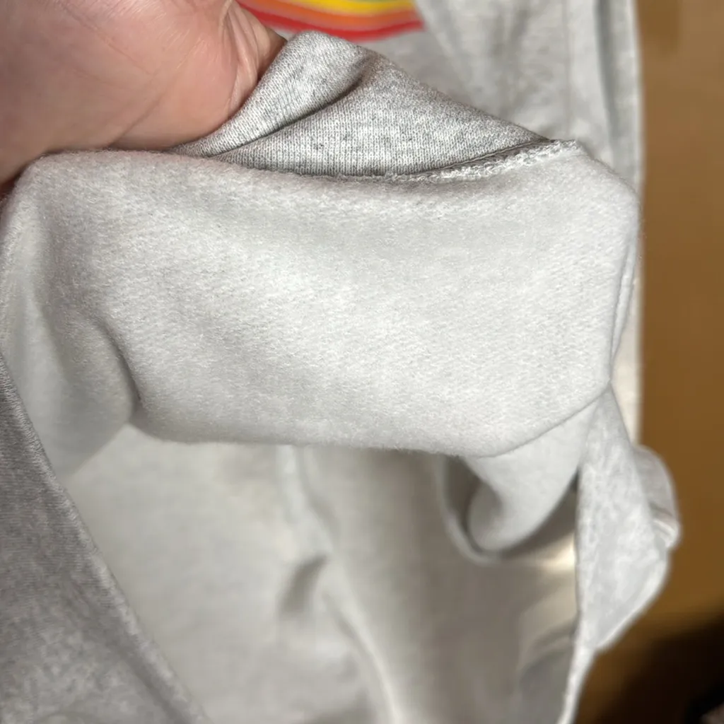 NWT ALLGOOD Artistry ‘Be You’ Skeleton Hand Rainbow Pride Sweatshirt Gray Sz Med - Image 7