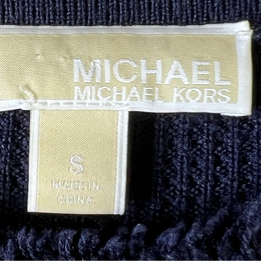 Michael Michael Kors Small Fringed Hem Sweater Dress with Long Sleeves - Image 12