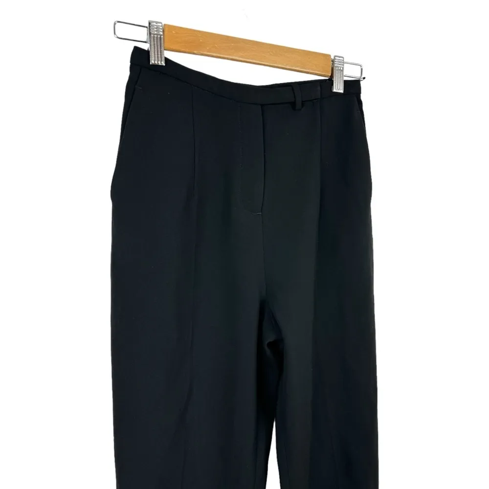 Aritzia Babaton Black Elton Pants Cropped Ankle Zip Size 0 Office Career Job - Image 4