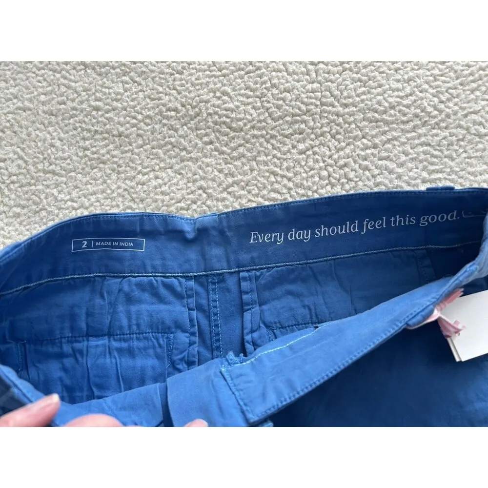 Vineyard Vines Mid-Rise 3.5" Every Day Shorts Women's Hull Blue Size 2 MSRP $64 - Image 3