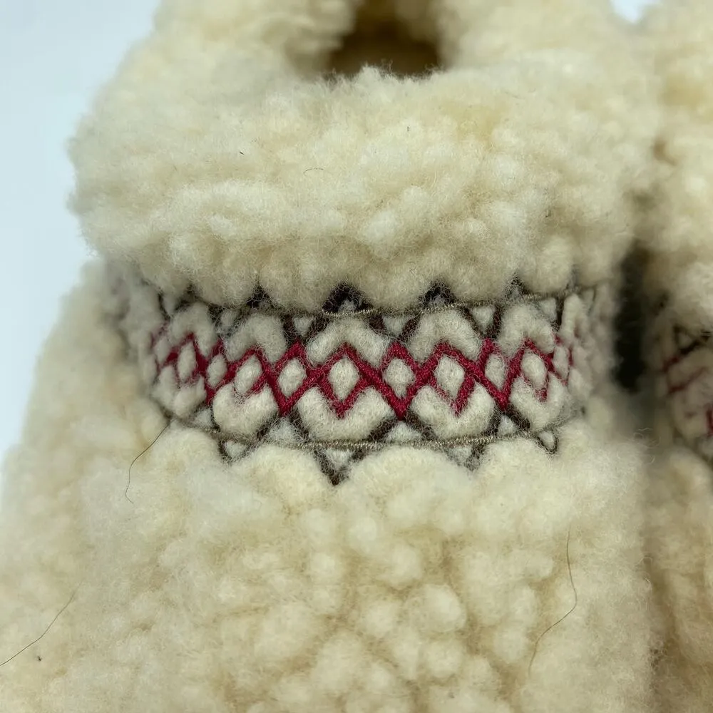 NWOT  Women's size 6 Tazz Sherling Braided Platform Slippers Natural Cream - Image 6