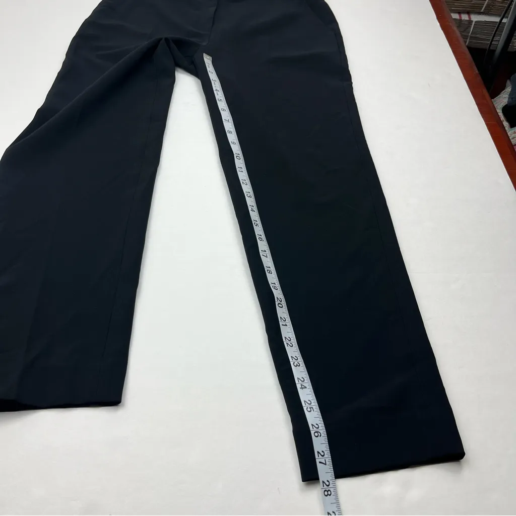 St. John Crepe Emma Crop Crepe‎ Marocain Tailored Pants Womens Size 6 Black NWOT - Image 11