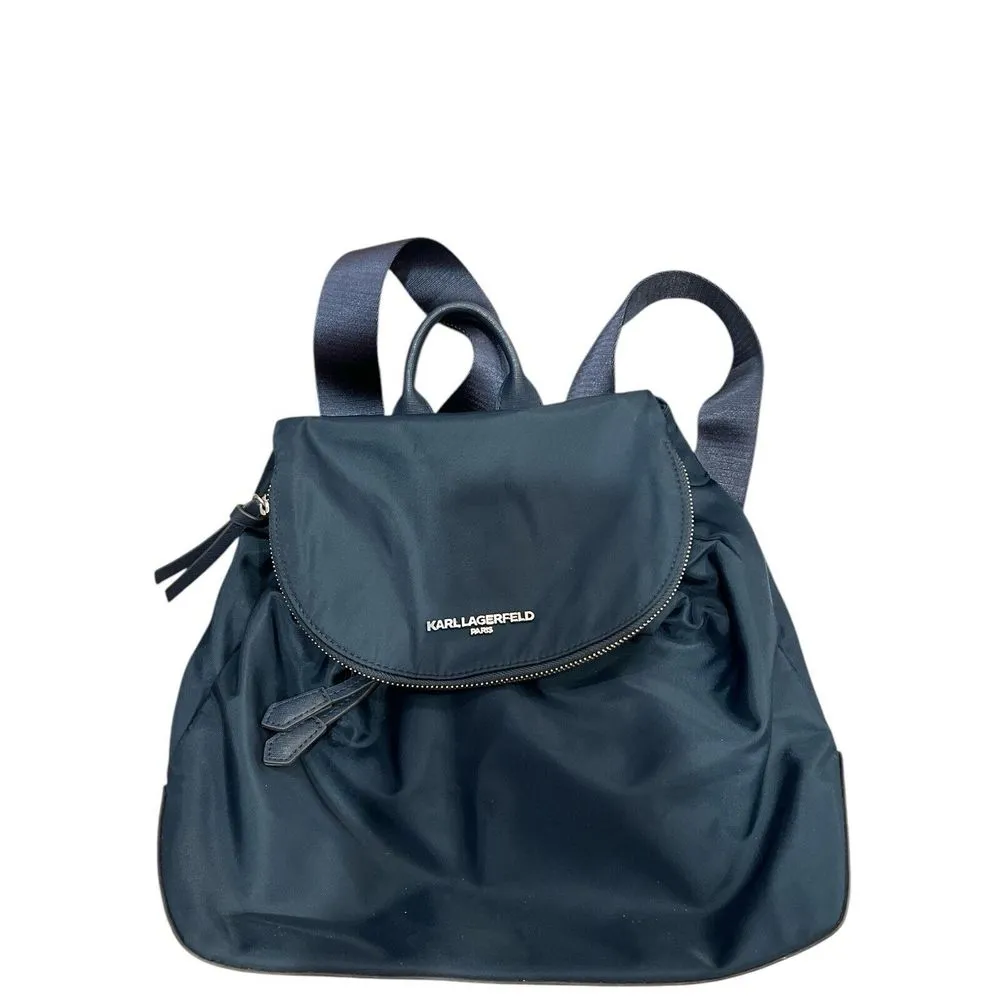 Karl Lagerfeld NAVY Paris Cara Knapsack P4 Backpack Bag Purse $178 - Image 2