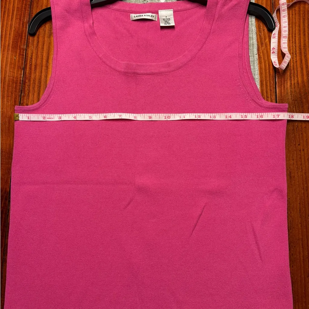 Laura Ashley  Pink Vintage Tank Top - Image 4