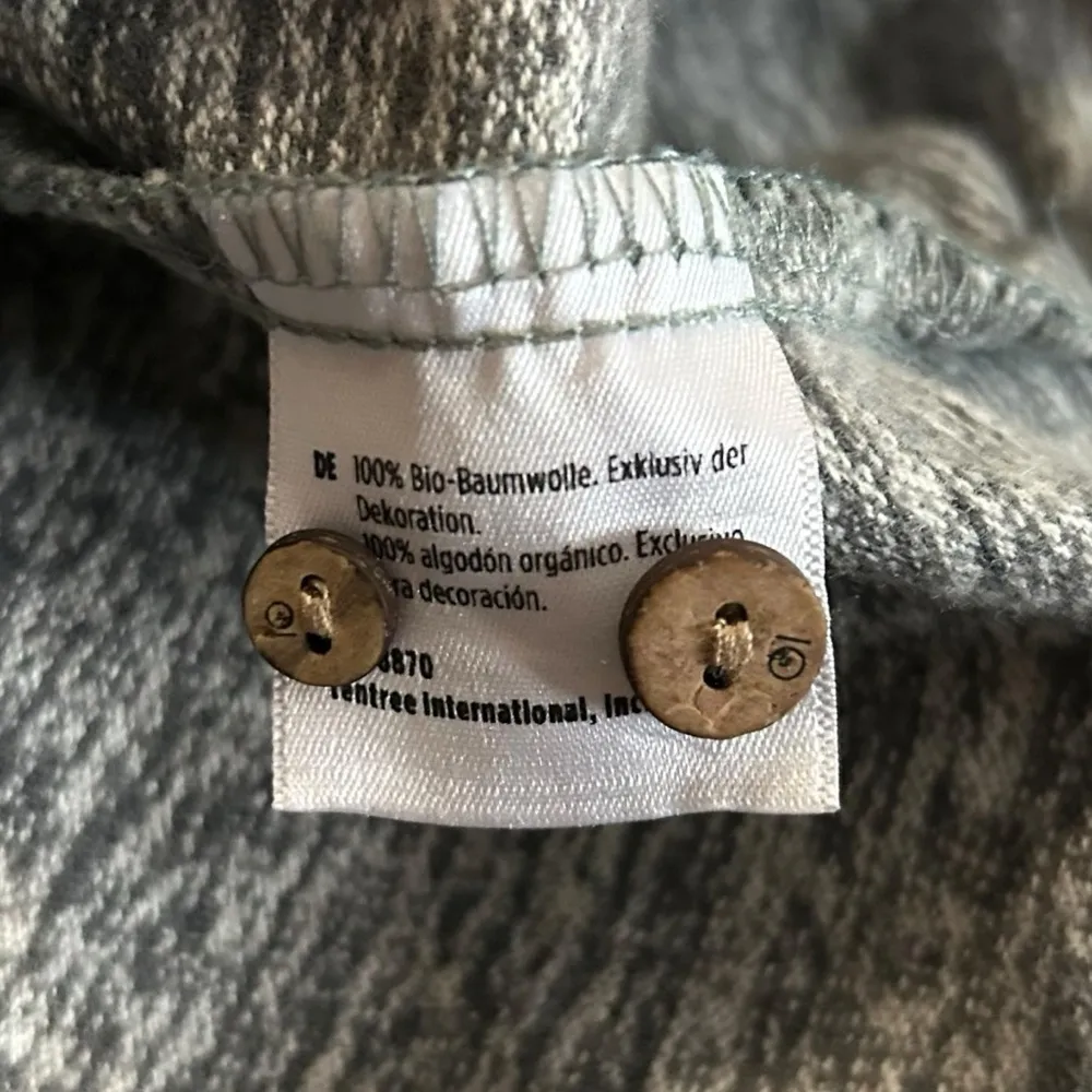 NWT  Women’s Organic Cotton Long Sleeve Button Front Tie Back Shirt Dress - Image 6